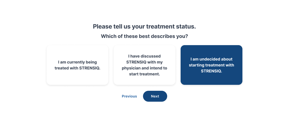 Onboarding flow screens